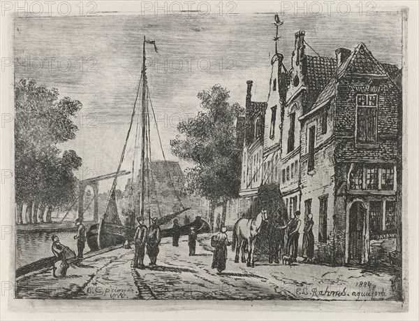 Street view, Eberhard Cornelis Rahms, 1884