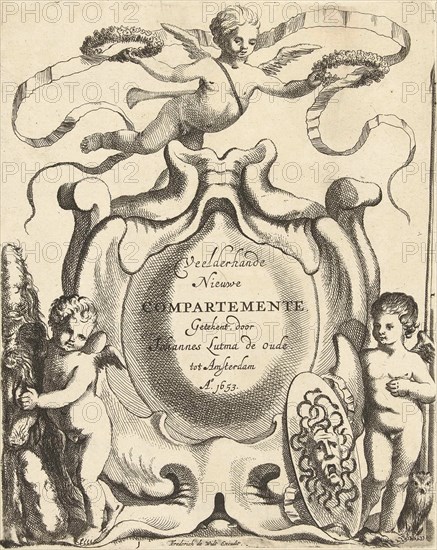 Title Journal: Veelderhande Nieuwe Compartemente, print maker: Jacob Lutma, Johannes Lutma I, Frederik de Wit, 1653
