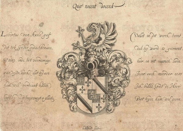 Coat of Libertus of Axele, Michiel le Blon, 1615