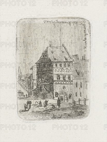 Albrecht DÃ¼rer house in Nuremberg, Joseph Hartogensis, c. 1837 - 1865