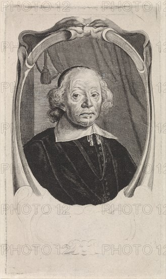 Portrait Johan de Brune, Theodor Matham, Willem Eversdijck, 1656