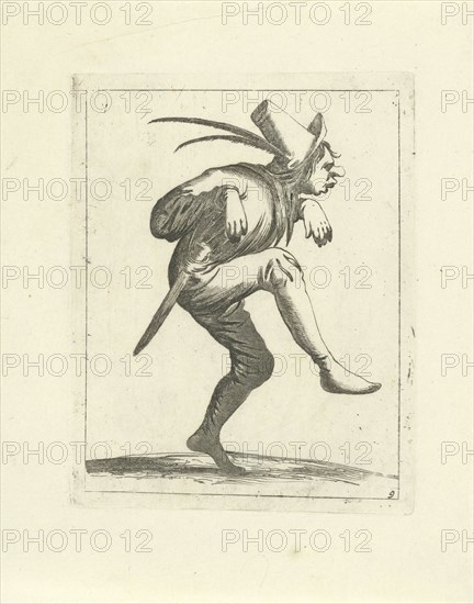 Dancing fool, Pieter Jansz. Quast, Frederik de Wit, 1639 - 1706