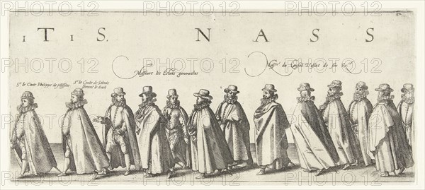 Funeral procession of William of Orange, page 11, Hendrick Goltzius, Willem Janszoon Blaeu, 1584