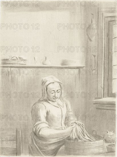 Servant with tub, Jurriaan Cootwijck, 1724-1798