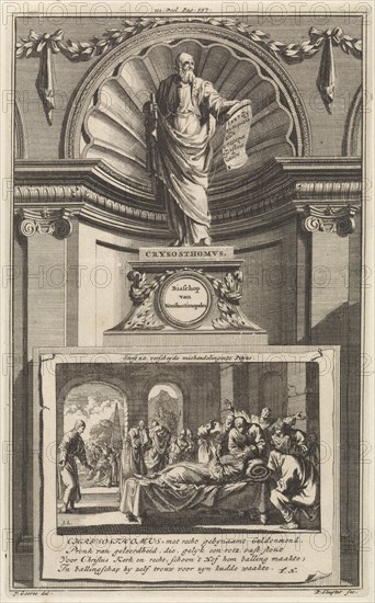 H John Chrysostom, Church Father, Jan Luyken, Zacharias Chatelain (II), FranÃ§ois Halma, 1698