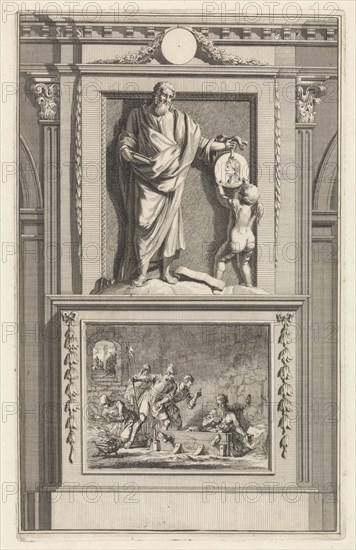 Church Father Origen, Jan Luyken, Zacharias Chatelain (II), Jan Goeree, 1698