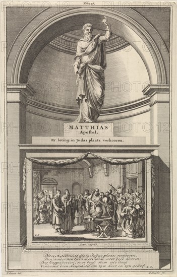 Apostle Mattias, Jan Luyken, Zacharias Chatelain (II), FranÃ§ois Halma, 1698