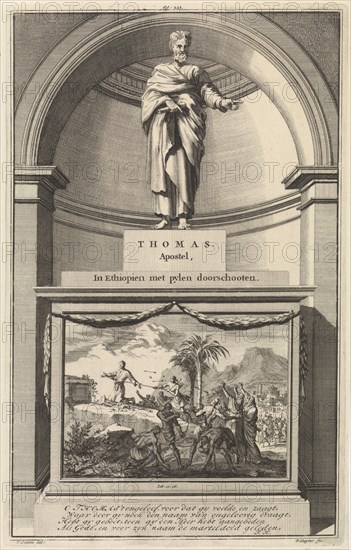 Apostle Thomas, Jan Luyken, Zacharias Chatelain (II), FranÃ§ois Halma, 1698