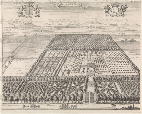 Property Rijnsburg at Oostkappelle, The Netherlands, Jan Luyken, Johannes Meertens, Abraham van Someren, 1696