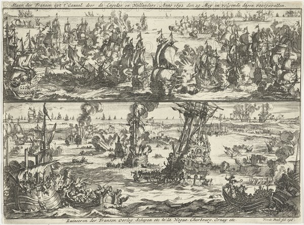 Battle of Cape La Hogue, 1692, Jan Luyken, Jan Claesz ten Hoorn, 1694