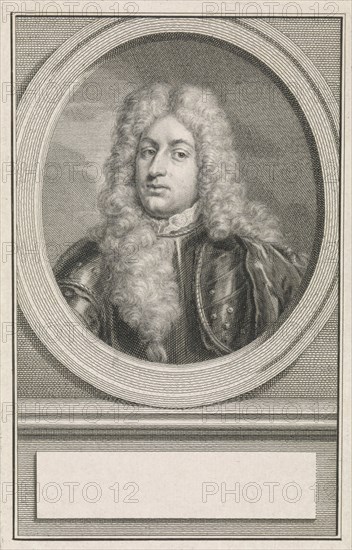 Portrait of Adolf Hendrik van Rechteren, print maker: Jacob Houbraken, Roelof Koets II, Hendrik Pothoven, 1747 - 1759
