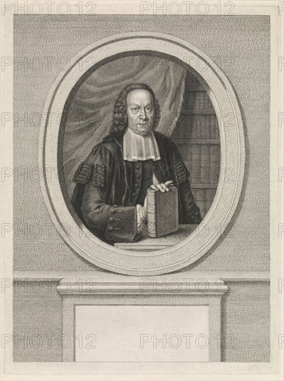 Portrait of Leonard Offerhaus, print maker: Jacob Houbraken, Fridericus Carolus de Hosson, 1774 - 1775
