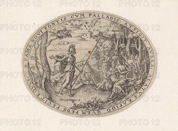 Minerva visits the Muses on Parnassus, Paulus van Wtewael, 1565 - 1611