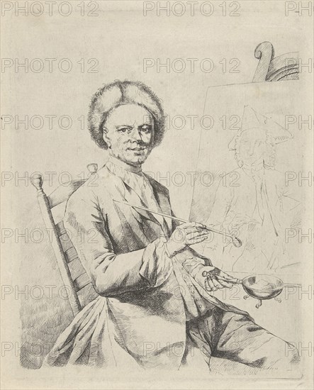 Portrait of Jan Maurits Quinkhart, Julius Henricus Quinkhard, 1756