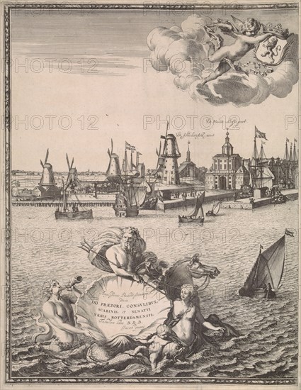 Panorama of Rotterdam, The Netherlands, Jan Houwens (I), Jacob Quack, Jacob Quack, 1665