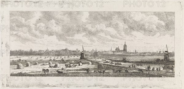 View of The Hague, The Netherlands, Julius Jacobus van de Sande Bakhuyzen, Jan van Goyen, 1845 - 1925