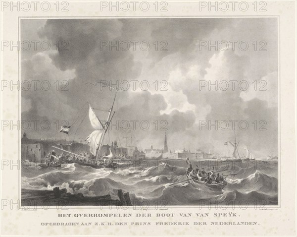 The ship of Jan van Speijk, 1831. Gijsbertus Craeyvanger, Desguerrois & Co., Frederik (prins der Nederlanden), 1831
