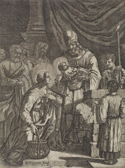 Presentation of Christ in the Temple, Justus van den Nijpoort, 1635 - 1692