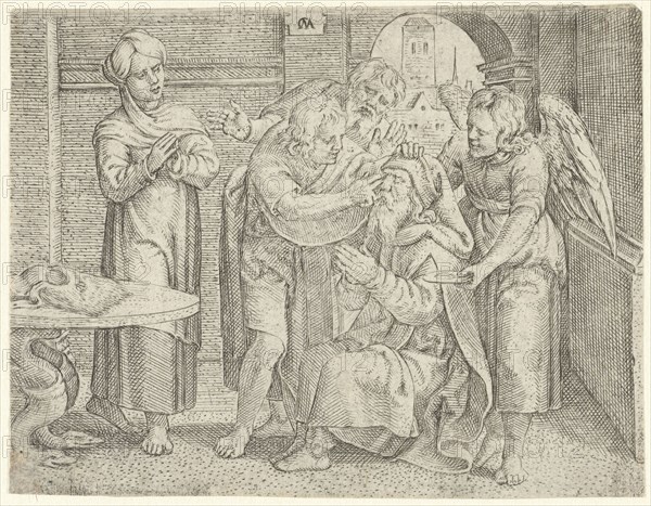 Healing of Tobit, Cornelis Massijs, 1544 - 1556