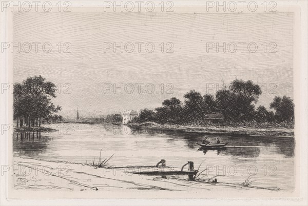River view, Elias Stark, 1890