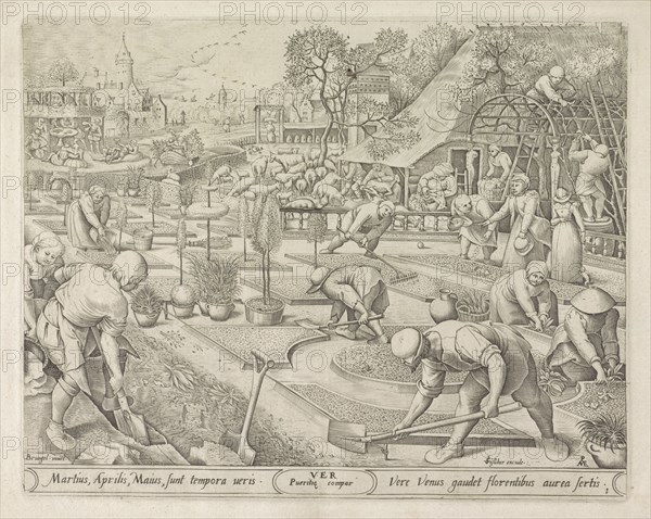 Spring, Pieter van der Heyden, Claes Jansz. Visscher (II), 1570
