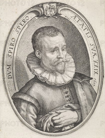 Portrait of a 29-year-old man, Jacob Matham, 1603