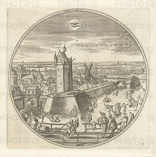 February, Adriaen Collaert, Hans Bol, Claes Jansz. Visscher (II), 1578 - 1582