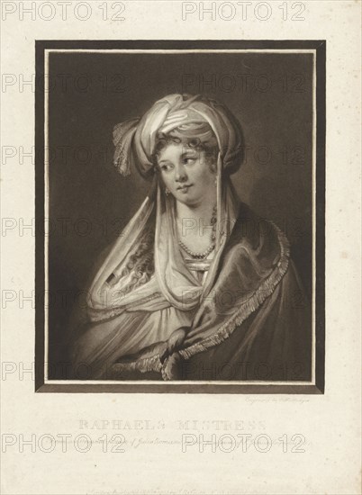 The mistress of Raphael, print maker: Charles Howard Hodges, Giulio Romano, John Raphael Smith, 1785
