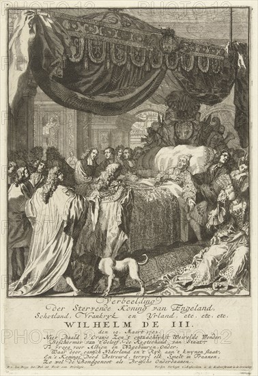 Death of William III, King of England, Pieter van den Berge, 1702 - 1704