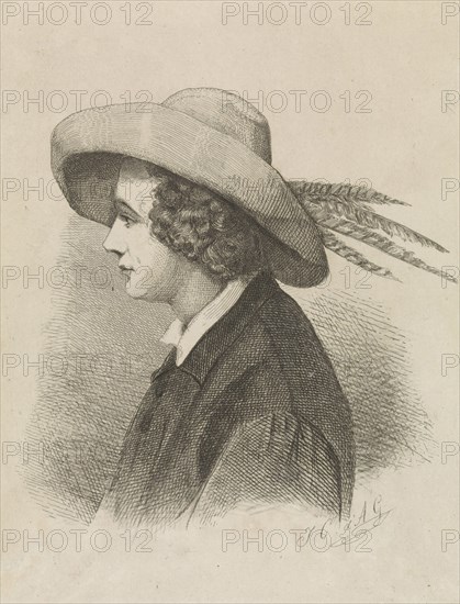 Portrait of Martin Antony Kuytenbrouwer in profile, Johannes Christiaan d' Arnaud Gerkens, 1833 - 1892