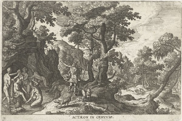 Diana and Actaeon, Hans Bol, Anonymous, c. 1550 - c. 1650