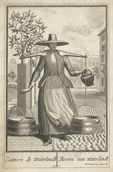Milkmaid from Waterland, Pieter van den Berge, Anonymous, Pieter Schenk (I), in or before 1689 - 1713