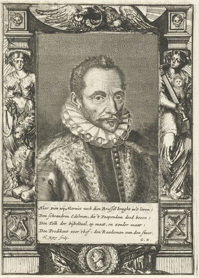 Portrait of Filips van Marnix heer van St. Aldegonde. Hendrik Bary, Geeraert Brandt (I), 1657 - 1707