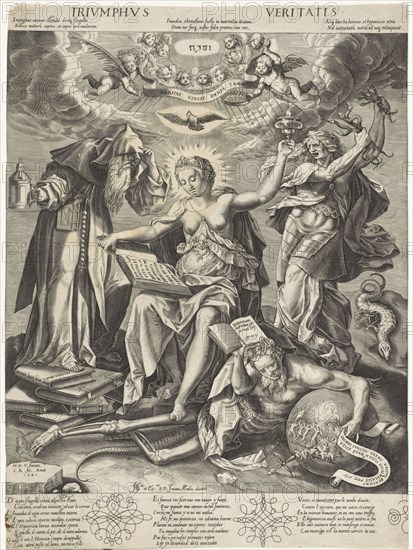 Triumph of Truth, Monogrammist CR (16e eeuw), Hieronymus Wierix, Joanni Medic, 1581