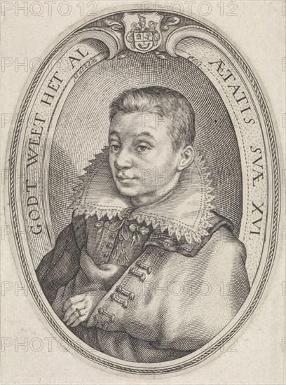 Portrait of Cornelis Abrahamsz Horn, Jacob Matham, 1611 - 1615