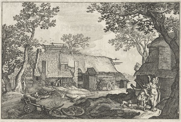 Tobias and the Angel, Claes Jansz. Visscher (II), Abraham Bloemaert, BoÃ«tius Adamsz. Bolswert, 1620