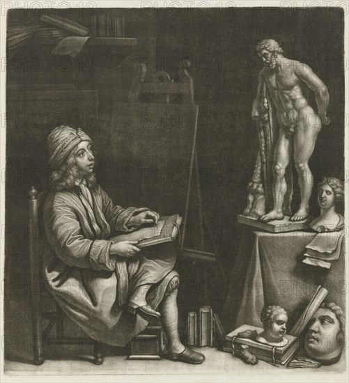 Drawing boy, Wallerant Vaillant, 1658 - 1677