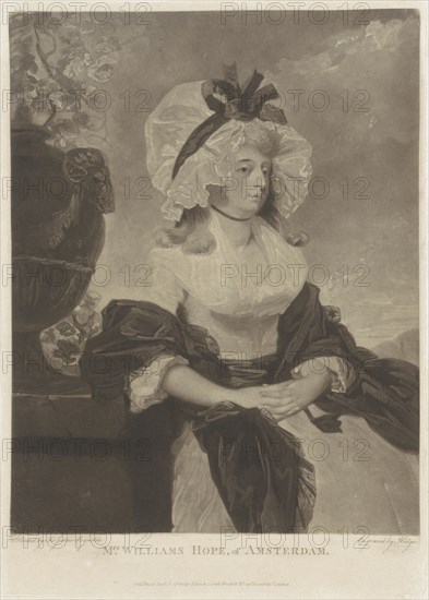 Portrait of Anne Goddard Williams Hope, Charles Howard Hodges, John & Josiah Boydell, 1788