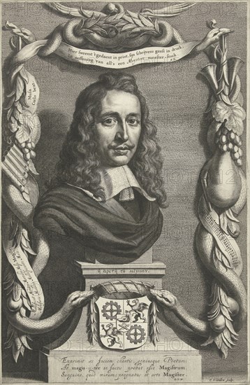 Portrait of Esquire Everard Meyster, Cornelis van Dalen II, Jacob Vennekool, 1648-1664