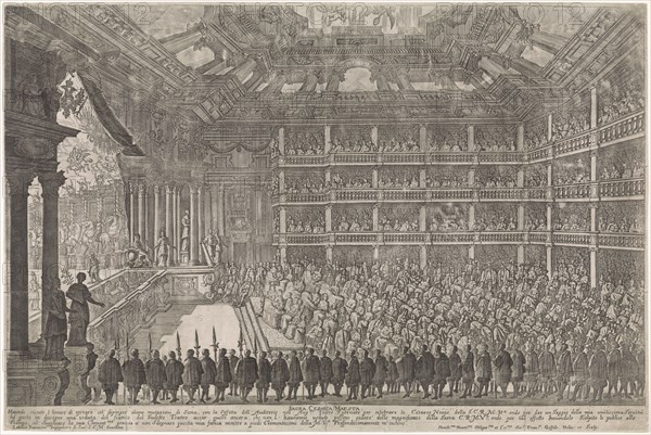 Opera Performance for Emperor Leopold I, 1668, Fratelli Alinari, c. 1893 - c. 1903