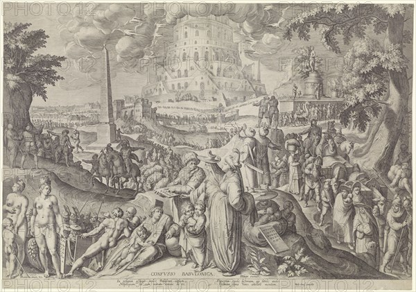 Tower of Babel, Zacharias Dolendo, Jacob de Gheyn (II), Willem Jans, 1597 - 1600