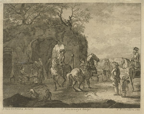 The driving school, Jacob Groenendijk, 1781