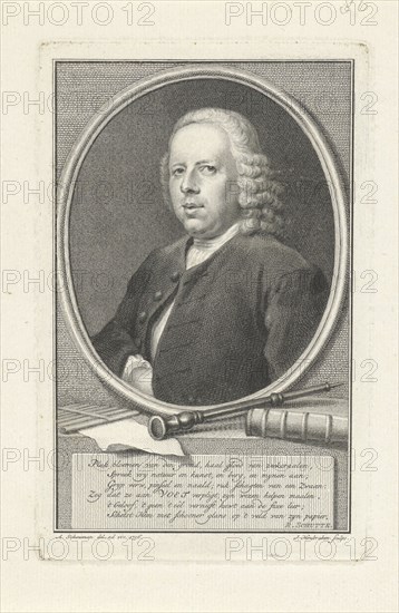 Portrait of John Eusebius Voet, Jacob Houbraken, Rutger Schutte, 1756 - 1780