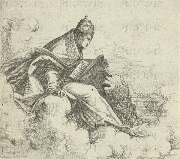 A saint with a tiara, William Basse, Francesco Vanni II, 1633-1672