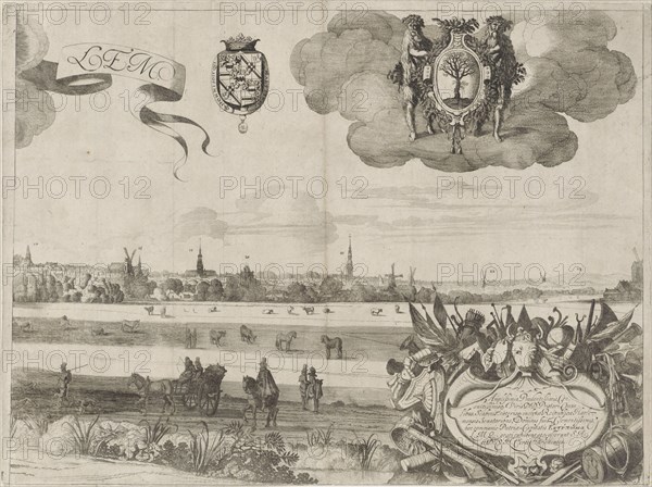 View of Haarlem C, The Netherlands, Jan van de Velde (II), Pieter de Molijn, Samuel Ampzing, 1652