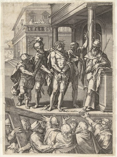 Christ Presented to the People (Ecce Homo), Cornelis Cort, Anonymous, Etienne Dupérac, after 1572 - before 1649