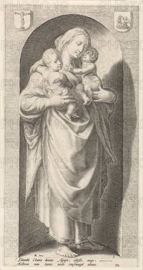 Love (Caritas), Jacob Matham, Franco Estius, 1593