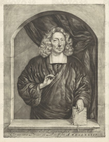 Portrait of Hermann Witsius, Michiel Gillig, Caspar Specht, 1684