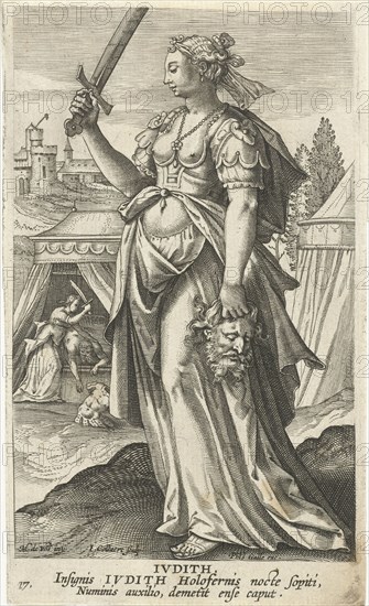 Judit, Jan Collaert II, Philips Galle, Cornelis Kiliaan, 1588-1597