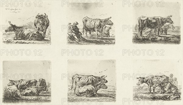 Cows and shepherds, Ernst Willem Jan Bagelaar, 1814